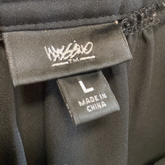 Black Mossimo Ruffle Blouse - Large - Picture 6 of 7